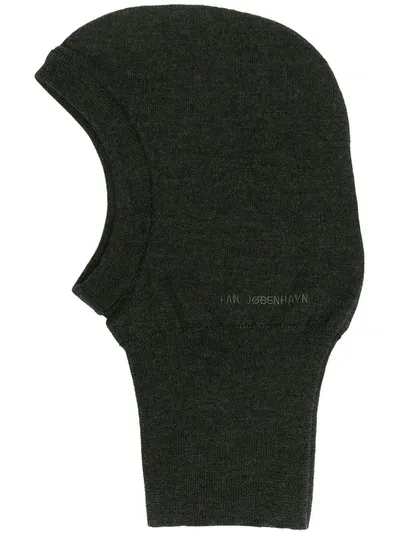 Han Kjobenhavn Logo-embroidered Balaclava In Green