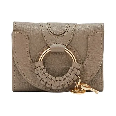 See By Chloé Hana Compact Wallet In Motty Grey