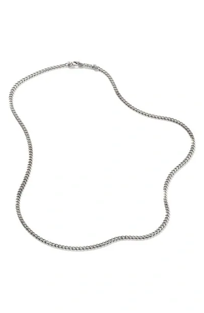 John Hardy Sterling Silver Curb Chain Necklace