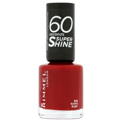 Rimmel 60 Seconds Super Shine Nail Polish 8ml (various Shades) - Rapid Ruby