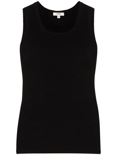 Agolde Black Organic Cotton Poppy Tank Top