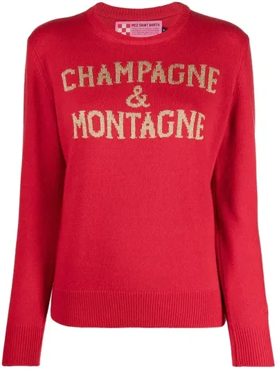 Mc2 Saint Barth Champagne & Montagne Jumper In Red