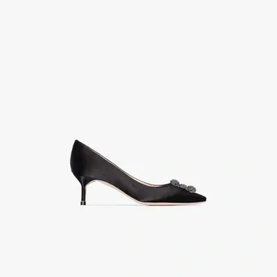 Manolo Blahnik Black Hangisi 50 Pumps