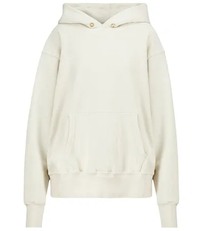 Les Tien Womens Sage Relaxed-fit Cotton-jersey Hoody Xxs In Ivory