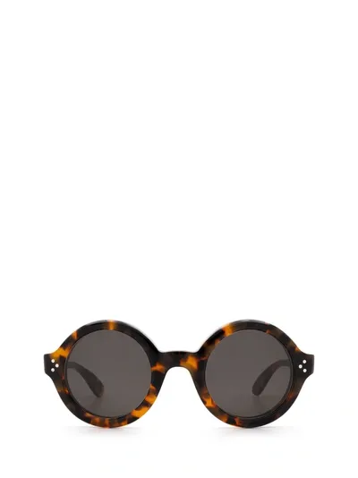 Lesca Phil Sun Marble Tortoise Sunglasses