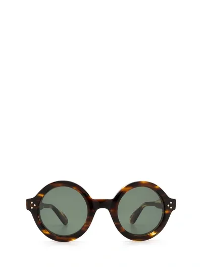 Lesca Phil Sun Light Tortoise Tortoise Sunglasses In Jasper Tortoise