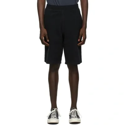 Sunspel Straight Leg Track Shorts In Black