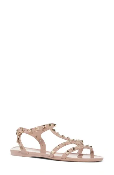 Valentino Garavani Garavani Rockstud Pvc Gladiator Sandals In Poudre