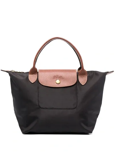 Longchamp Small Le Pliage Top Handle Bag In Black