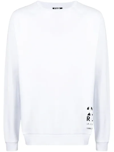 Karl Lagerfeld 21 Rue St. Guillaume Paris Sweatshirt In White