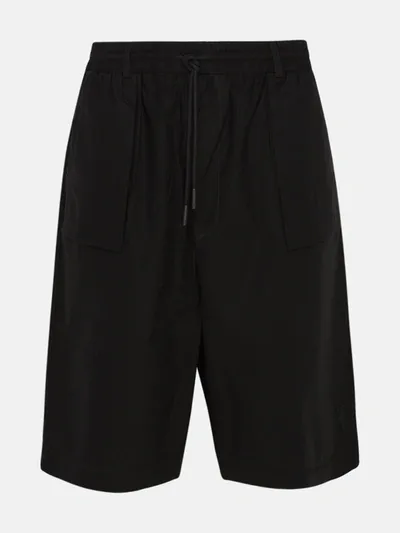 Marcelo Burlon County Of Milan Black Cross Patxh Bermuda Shorts