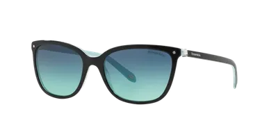 Tiffany & Co . Woman Sunglass Tf4105hb In Tiffany Blue Gradient