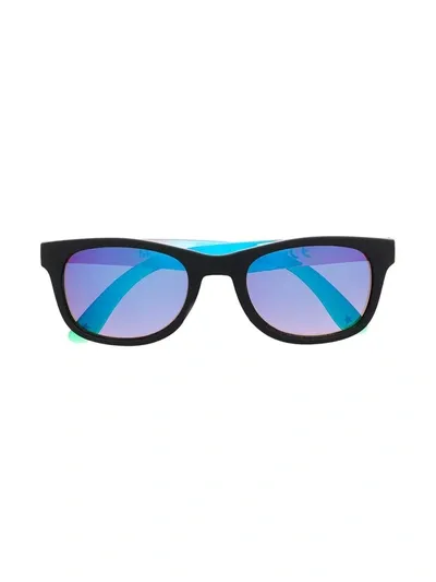 Molo Rectangle-frame Mirrored-lens Sunglasses In Black