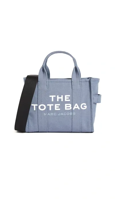 The Marc Jacobs Mini Traveler Tote Bag In Blue Shadow