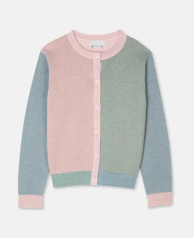 Stella Mccartney Kids Dusty Rose Multicolour Knit Cardigan