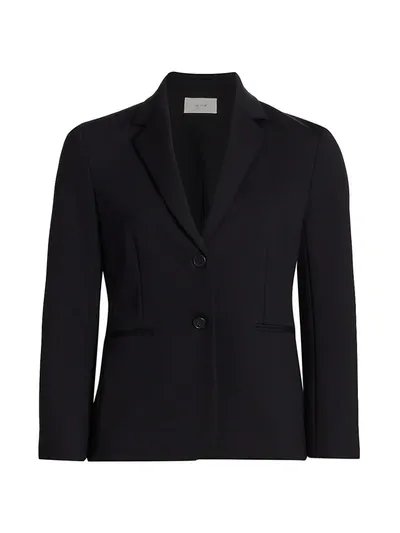 The Row Brentwood Crepe Tailored Jacket In Black