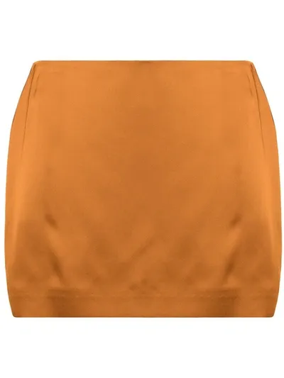 Gauge81 Mini Satin Skirt In Neutrals