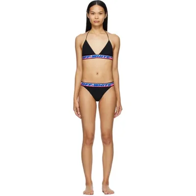 Off-white Triangle Logo Bikini Set In Black