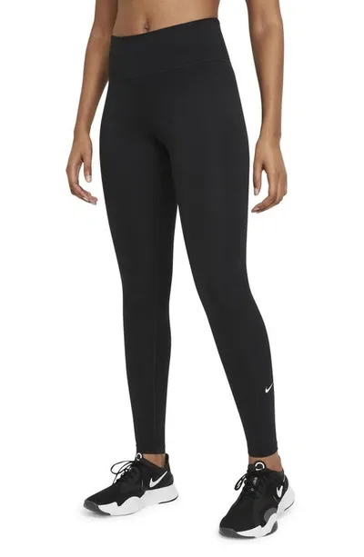 Nike Kids' One Luxe Dri-fit Stretch Leggings In Black