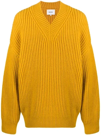 Nanushka Vince Ribbed Jumper In Yellow