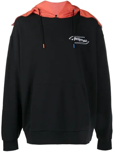 Puma X Attèmpt Logo-embroidered Hoodie In Black