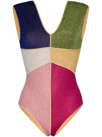 Oseree One-piece Lumière Colore Maillot Swimsuit In Multicolour