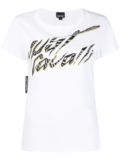 Just Cavalli Women's White Other Materials T-shirt