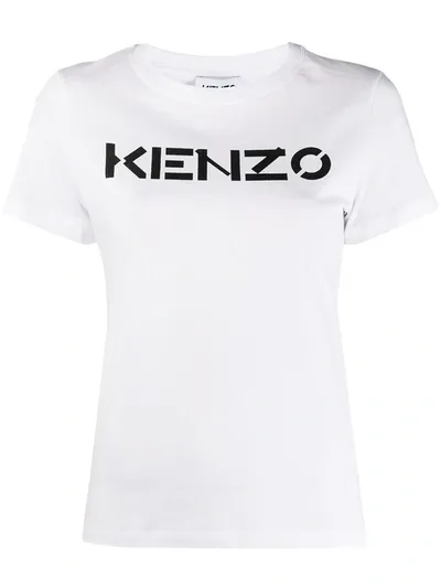 Kenzo Logo Print T-shirt In White