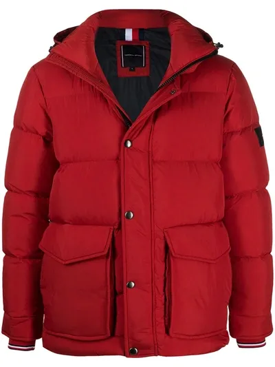 Tommy Hilfiger Water-repellant Padded Jacket In Red