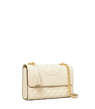 Tory Burch Fleming Convertible Shoulder Bag In New Cream