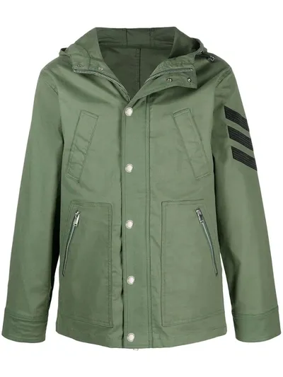 Zadig & Voltaire Bolt Hooded Parka In Green