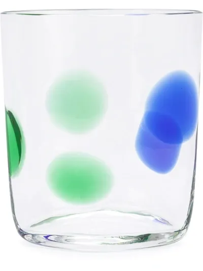 Carlo Moretti Polka Dot Glass In Blue