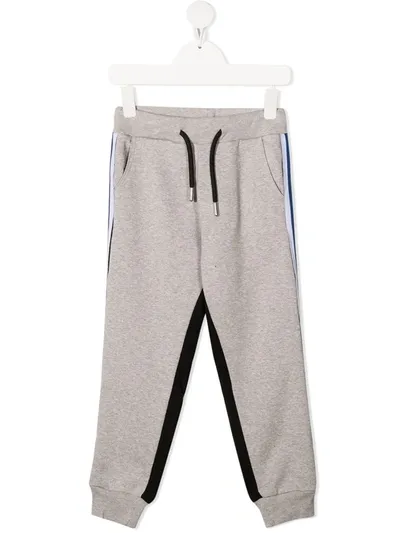 Diesel Kids' Two Tone Panel Track Pants In Grey