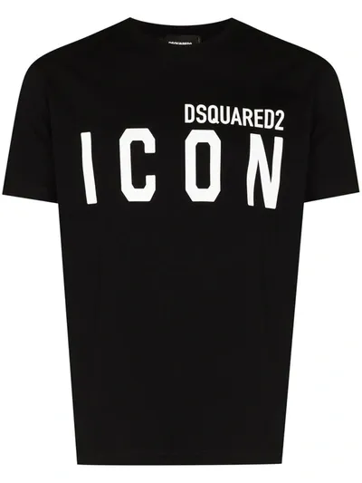 Dsquared2 Dsquared Logo Printed T-shirt In Black