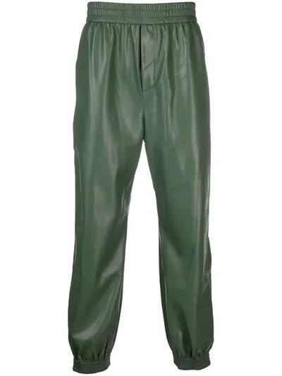 Nanushka High-rise Loose Fit Trousers In Green