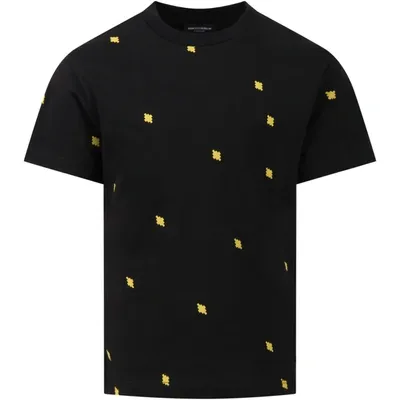 Marcelo Burlon County Of Milan Teen Logo-print Cotton T-shirt In Black