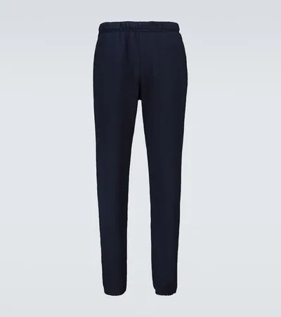 Les Tien Classic Cotton Sweatpants In Blue