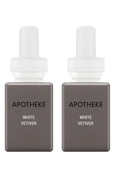 Pura X Apotheke 2-pack Diffuser Fragrance Refills In White Vetiver