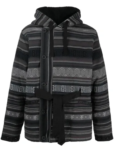 Maharishi Reversible Patterned Jacket In Black