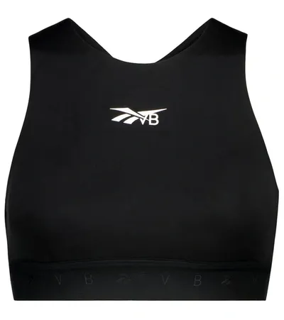 Victoria Beckham Performance Stretch Sports Bra In Black