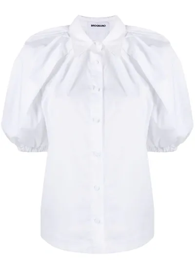 Brognano Bell Sleeve Shirt In White