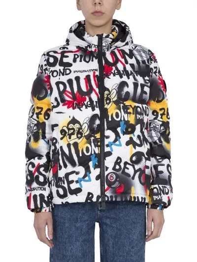 Ciesse Piumini Ciesse X J-ax "street Art" Down Jacket Unisex In Multicolour