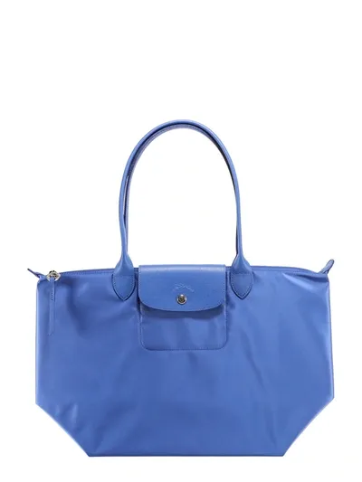 Longchamp Le Pliage Néo Large Shoulder Bag In Blue