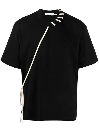 Craig Green Contrast-stitch T-shirt In Black