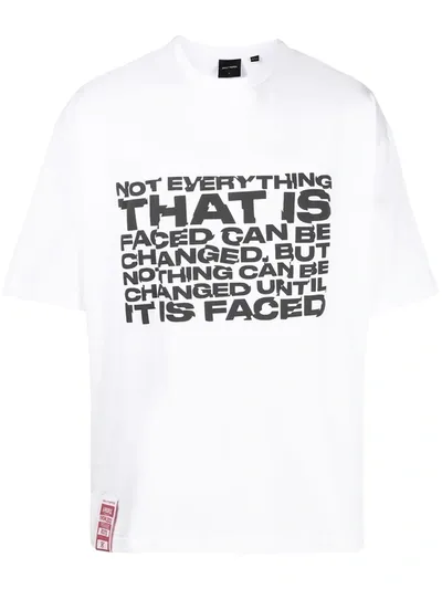 Daily Paper White T-shirt With Contrasting Lettering