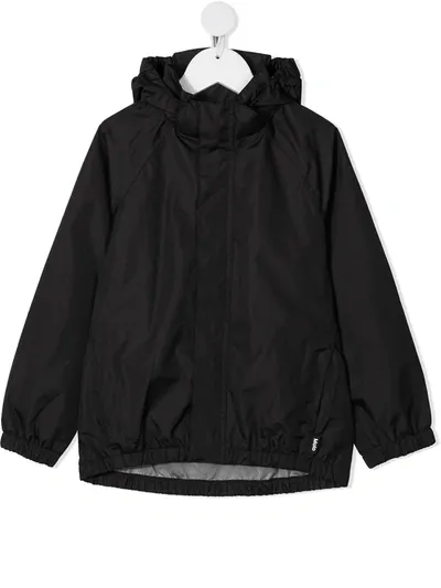 Molo Kids' Waiton Lightweight Rain Jacket In Black