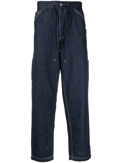 Levi's High-rise Drawstring Loose Trousers In Blue