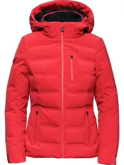 Aztech Mountain Nuke Hooded Puffer Jacket In Red