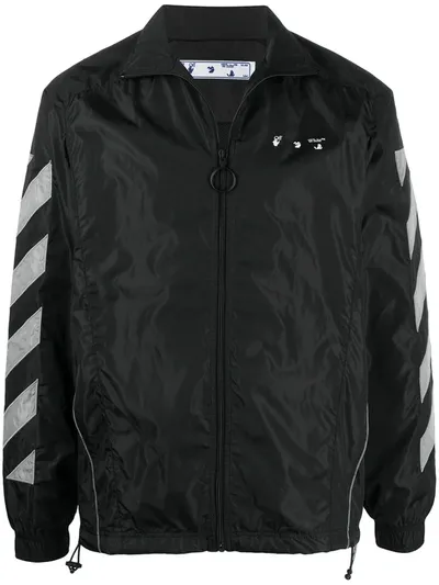 Off-white Black Nylon Diag Tracktop Jacket