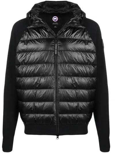 Canada Goose Contrast Quilted Jacket In Black